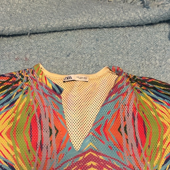 Multicolor Geometric Pattern Dress - Picture 4 of 9